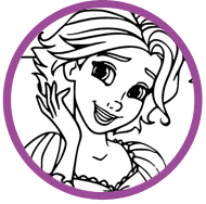 Tangled coloring page