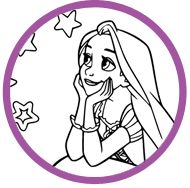 Rapunzel coloring page