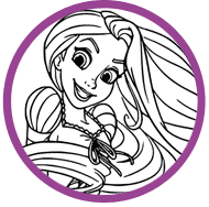 Tangled coloring page