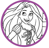 Rapunzel coloring page