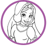 Rapunzel coloring page