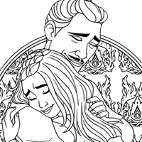 Father's Day coloring page: Raya and the Last Dragon