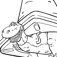 Rex coloring page