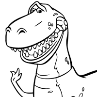 Toy Story Rex coloring page