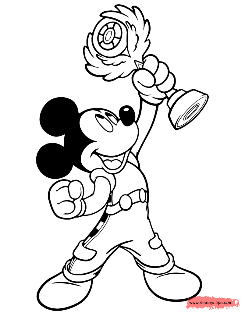 mickey and the roadster racers coloring pages