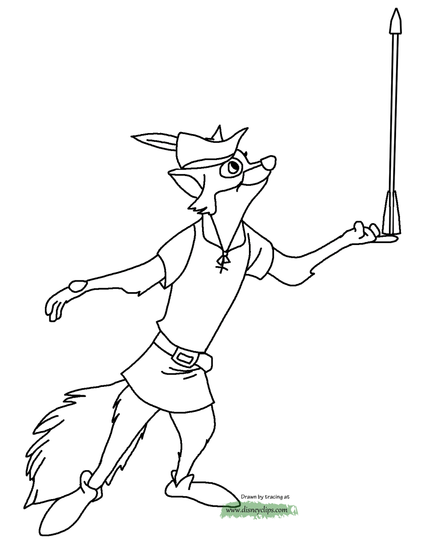 Disney Robin Hood Coloring Pages Coloring Pages