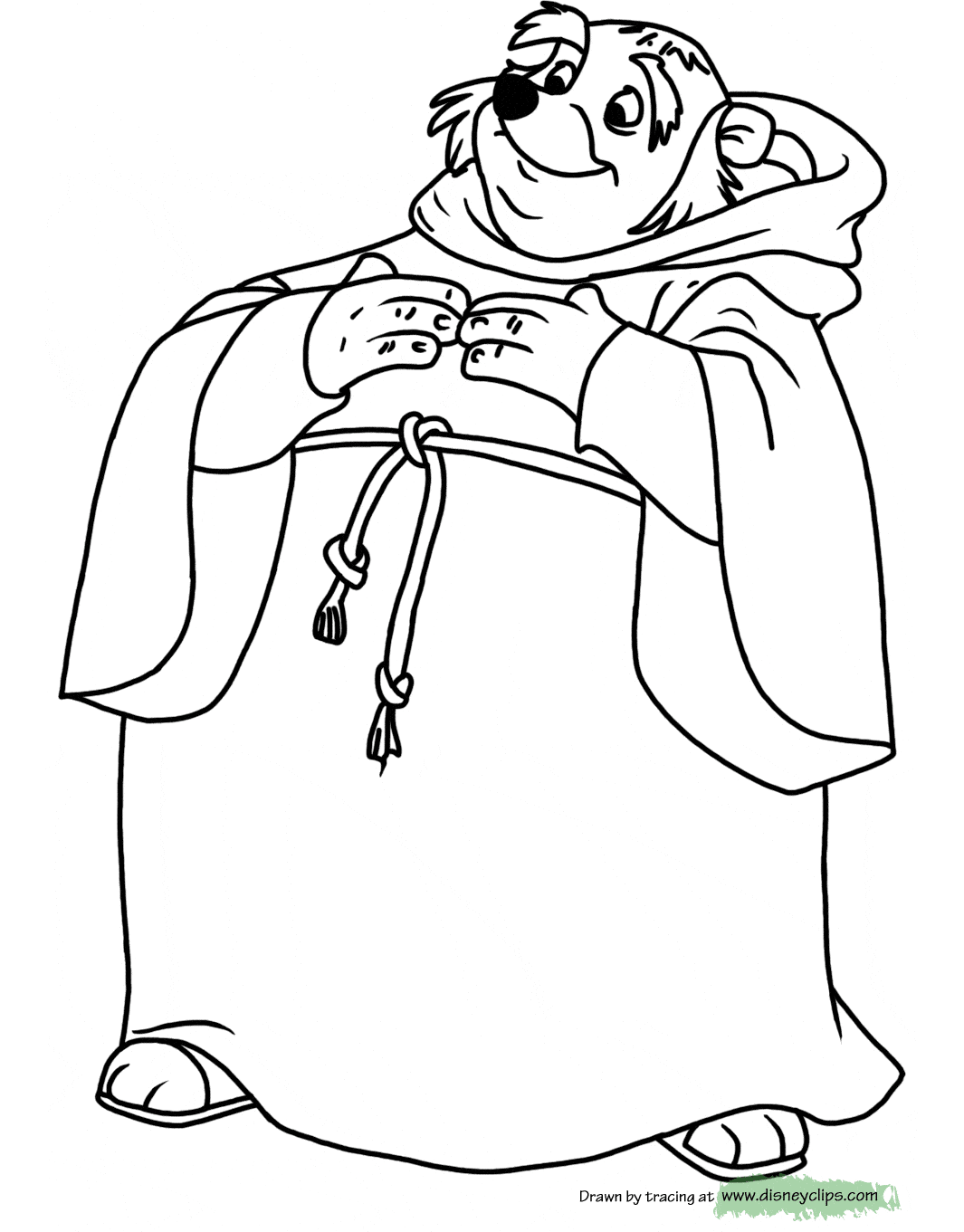 coloring page Friar Tuck