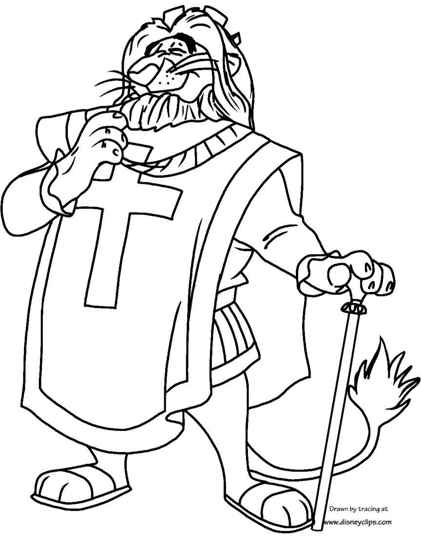 Robin Hood Coloring Pages Disney Coloring Book