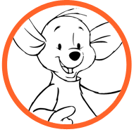 Roo coloring page