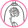 Enchanted Rose coloring page