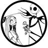Jack and Sally coloring page