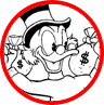 Scrooge McDuck coloring page