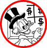 Scrooge McDuck and Donald Duck coloring page