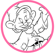 The Seven Dwarfs coloring page