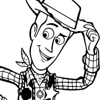 Toy Story Woody coloring page