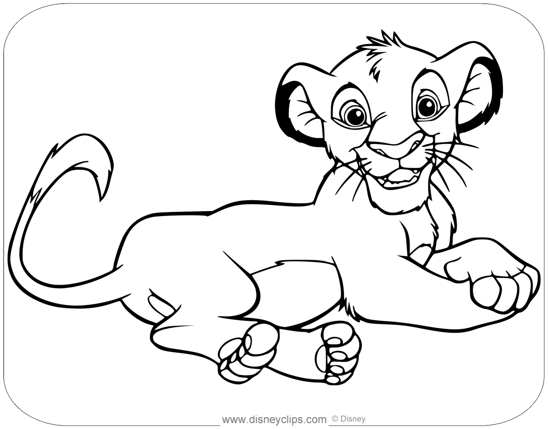 20+ Simba Coloring Pages