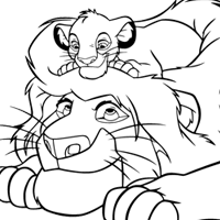 The Lion King coloring page