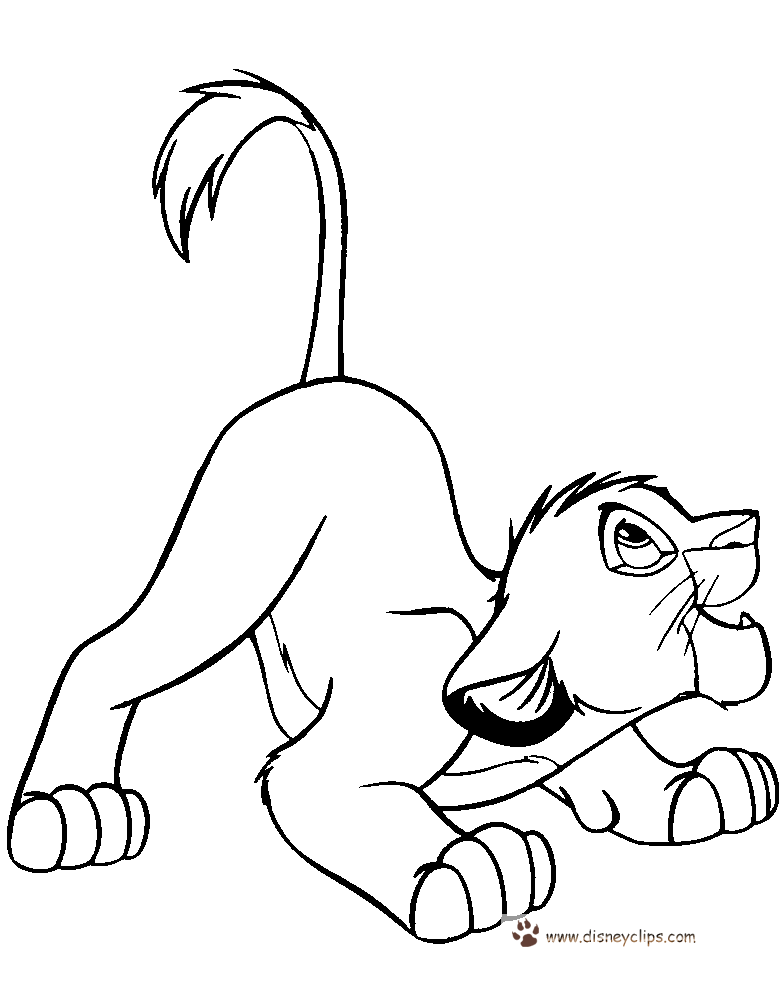 lion king 2 vitani coloring pages