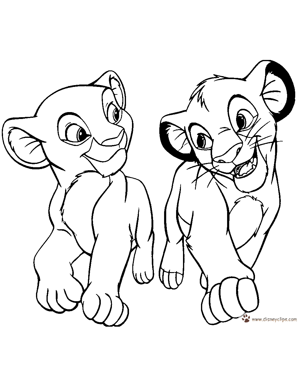 lion king 2 vitani coloring pages