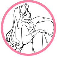 Sleeping Beauty coloring page