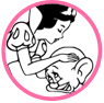 Snow White and Dopey coloring page