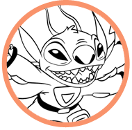 Stitch coloring page
