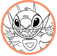 Stitch coloring page