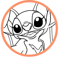 Stitch coloring page