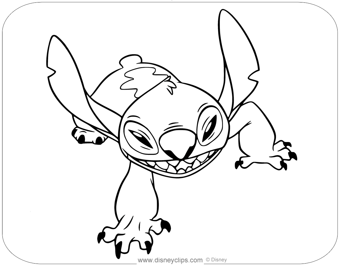 Stitch Coloring Pages Printable for Free Download