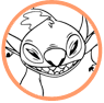 Stitch coloring page