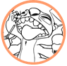 Stitch coloring page