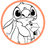 Stitch coloring page