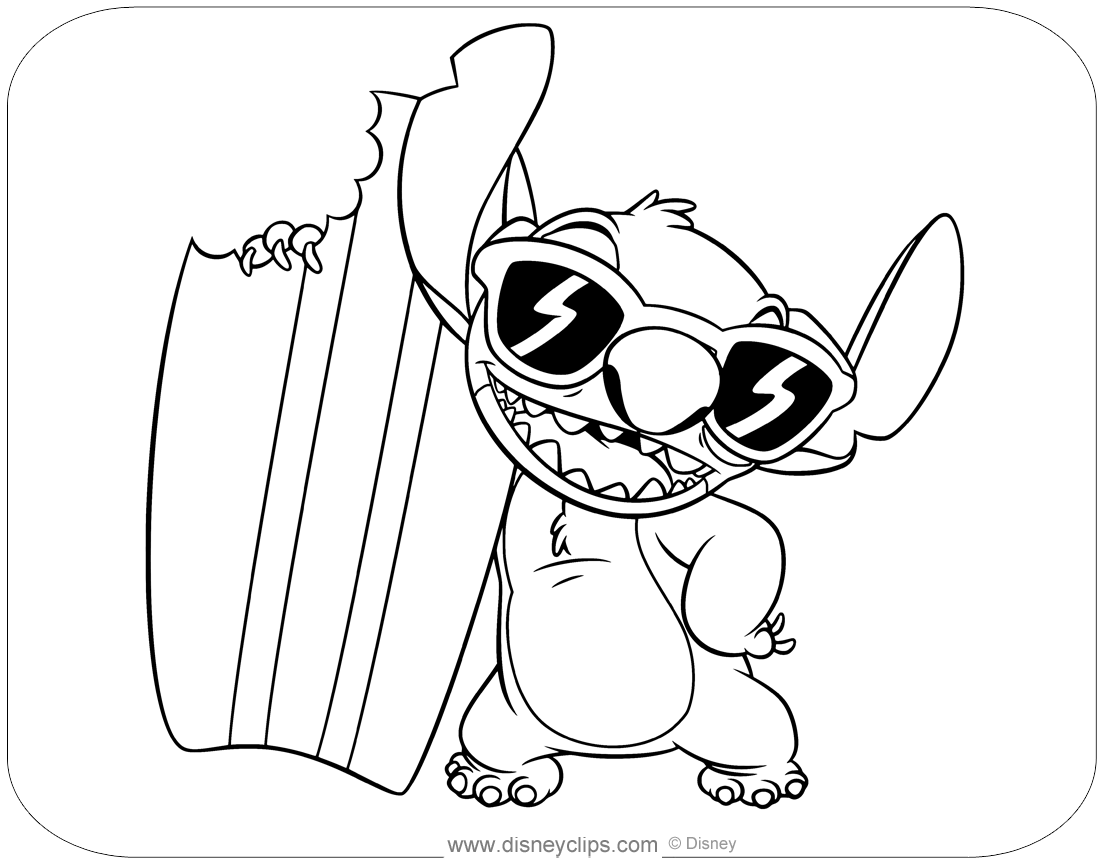 Lilo and Stitch Coloring Pages | Disneyclips.com