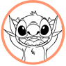 Stitch coloring page