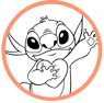 Stitch coloring page