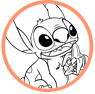 Stitch coloring page