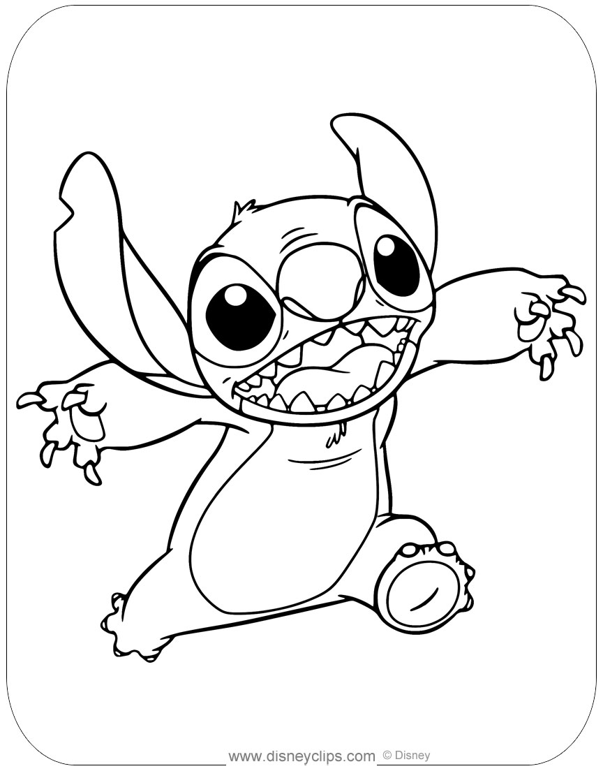 Stitch coloring pages. Free Printable Stitch coloring pages.  Stitch  coloring pages, Cartoon coloring pages, Disney coloring pages