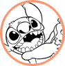 Stitch coloring page