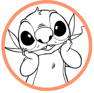 Stitch coloring page