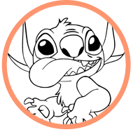 Stitch coloring page