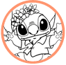 Stitch coloring page