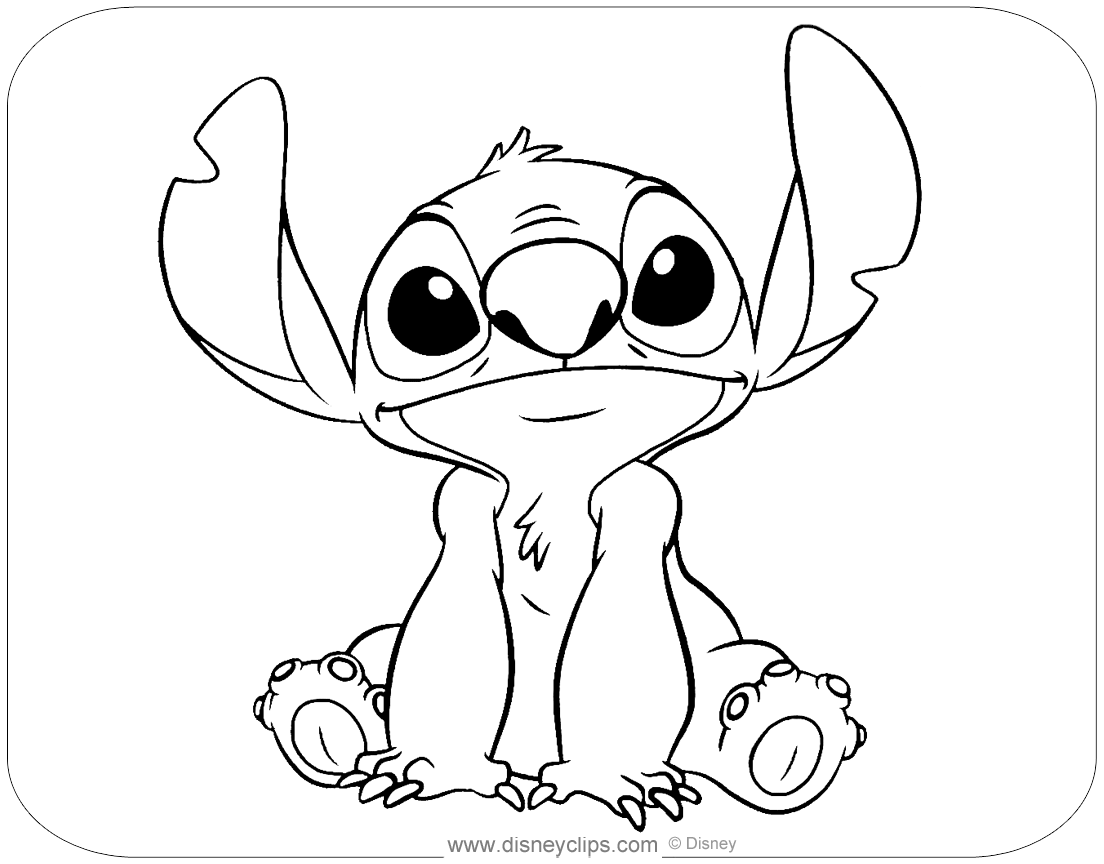 Cute Stitch Coloring Pages Printable | aesthetic guides