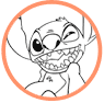 Stitch coloring page