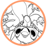 Stitch coloring page