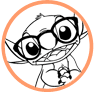 Stitch coloring page