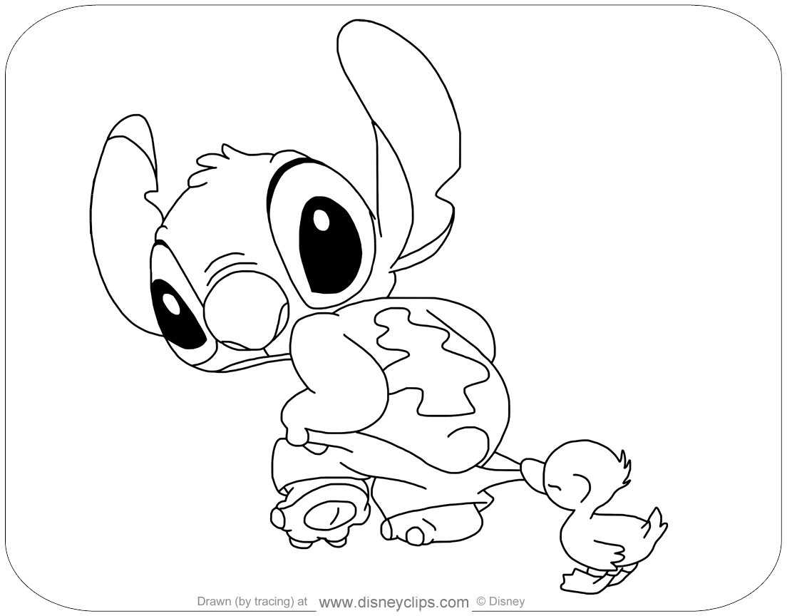 🖍️ Stitch and Angel in Love - Printable Coloring Page for Free