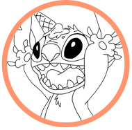 Stitch coloring page