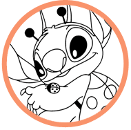 Stitch coloring page