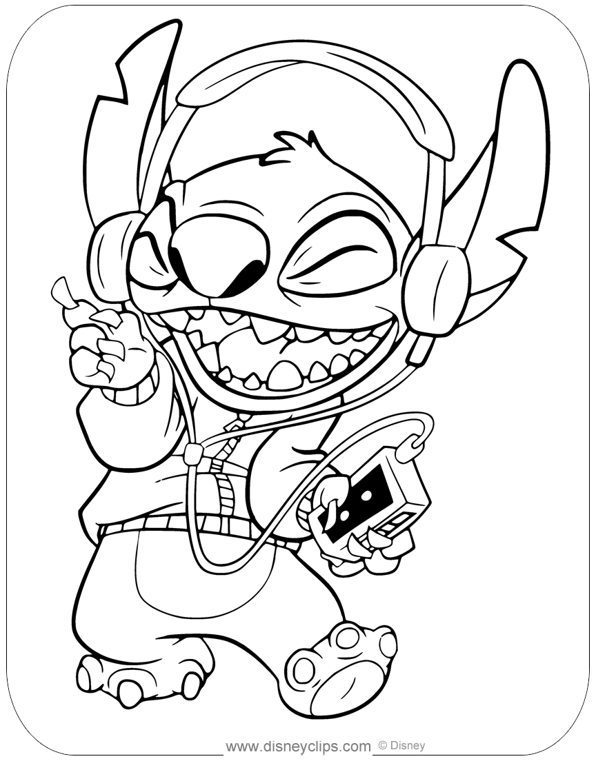 free printable lilo & stitch coloring pages | disneyclips