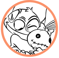 Stitch coloring page